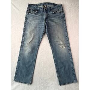 Lucky Brand Vintage Straight Men 36 Regular Inseam Gene Montesano Distressed
